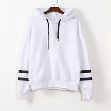 Load image into Gallery viewer, Black Friday Deals 2018 New Striped Long Sleeve Solid Hooded Hoodie arrival Womens  Sweatshirt Jumper Hooded Warm Pullover Tops