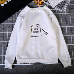 Autumn Winter Loose Thick Knit Harajuku Love Printed Sweatshirt Female Hooded Pullover Tops Women Hoodies Casual Female Clothes