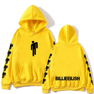 Hoodie Printed American singer Billie Eilish Hoodie Men Women Harajuku Hip Hop Cotton Billie Eilish Sweatshirt HIT HOP CLOTHES